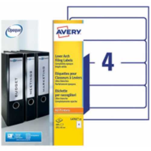 Etiquette pour classeur