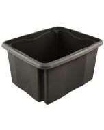 Boîte de rangement Eco-line - 24 litres - Graphite : KEEEPER Emil Eco