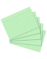 Lot de 100 Fiches Bristol lignées - 74 x 105 mm - Vert : HERLITZ Image