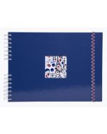 Album photos à spirales - 320 x 220 mm - Bleu : EXACOMPTA French'Class couverture