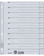 Photo Lot de 100 Intercalaires en carton A4 - 240 x 300 mm - Gris : LEITZ - 1654-00-85