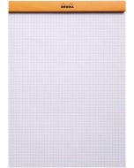 Bloc-Notes quadrillé - 210 x 297 mm A4 : RHODIA N°18 Couverture Orange Modèle