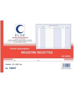 Registre Recettes des Ventes Auto-Entrepreneur Carnet ELVE 19547