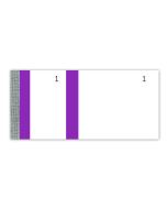 Bloc vendeur Tickets de coupons détachables - Bande Violet Elve 247
