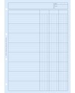 BLOC AUDIT Bleu 3 colonnes avec en-tête - Feuille de travail ELVE 2632