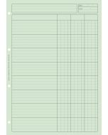 BLOC AUDIT VERT : 3 colonnes - Feuille de travail (ELVE 2633)