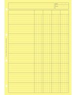 BLOC AUDIT JAUNE : 4 colonnes avec en-tête 2641 Elve