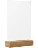 Présentoir de table avec socle en bois - A5 : EUROPEL image