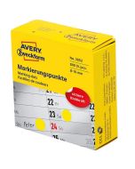 Pastilles adhésives rondes- 10 mm - Jaune : AVERY Image