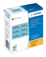 Etiquettes à  numérotation triple - Noir et Bleu HERMA 4803