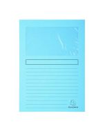 EXACOMPTA  50152E : Chemises à fenêtre Super - Bleu clair