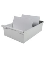 Bac pour 1200 fiches  - Format A5 - Gris lumière EXACOMPTA 52340D