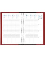 Agenda Semainier 2025 - 100 x 150 mm - Cuivre irisé QUO VADIS Time et Life Pocket intérieur