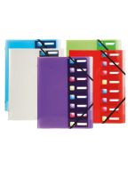 Trieur avec élastiques Crystal colours 8 compartiments EXACOMPTA 56610E Classement modèle