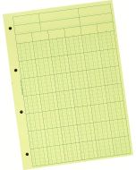 Bloc Audit - Jaune - 6  colonnes avec en-tête  EXACOMPTA  5706E 