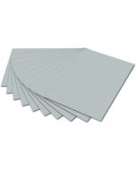 Carton de Bricolage 500 x 700 mm - Argent mat - 300 g/m² : FOLIA Lot de 10 Visuel