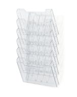 EXACOMPTA : Présentoir brochures mural - 6 compartiments A4 horizontal 64258D