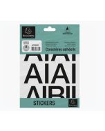 Pochette de Lettres adhésives de A à Z - 50 mm - Noir : EXACOMPTA image