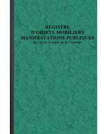 7430E Registre d'objets mobiliers - Manifestations publiques Exacompta