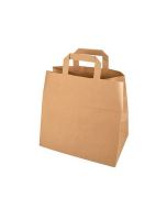 Sac en Papier - 260 x 170 x 250 mm - Kraft Brun PAPSTAR Lot de 50 image
