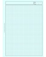 BLOC AUDIT Bleu 3 colonnes avec en-tête - Feuille de travail ELVE 2632