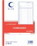 Photo Carnet de commandes 297 x 210 mm - Autocopiant Dupli ELVE