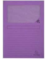 Lot de 100 Chemises à fenêtre - Violet : EXACOMPTA Forever Image