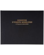 Livre de police automobile  Registre d'objets mobiliers garagistes et VO 4441E Exacompta