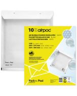 Lot de 10 Pochettes d'expédition matelassées - Blanc - 240 x 275 mm : MAIL MEDIA Visuel