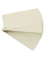 Photo Intercalaires en carton - 240 x 105 mm - Chamois : HERLITZ Lot de 100 réf. 10843621 