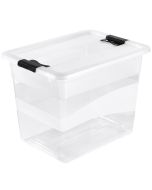 Photo Boite de rangement à couvercle - 24 litres - Transparent KEEEPER Cornelia