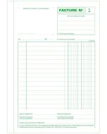 Photo FACTURES sans TVA - Carnet autocopiant Tripli - 210 x 148 mm EXACOMPTA