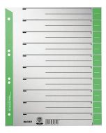 Photo Intercalaires en carton - 240 x 300 mm - Gris/Vert : LEITZ Lot de 100 - 1652-00-55