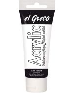 Peinture acrylique EL Greco - 75 ml - Blanc titane KREUL tube