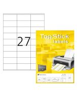 Photo Étiquettes adhésives blanches - 70 x 32 mm : TOP STICK