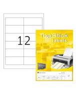 Photo Étiquettes adhésives blanches - 97 x 42,3 mm TOP STICK