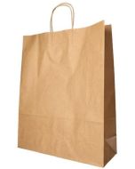 Photo Sac en papier avec anse - 400 x 320 x 120 mm - Brun PAP STAR