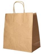 Photo Sac en papier avec anse - 270 x 320 x 170 mm - Brun PAP STAR