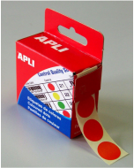 Photo Pastilles adhésives 15 mm - Rouge AGIPA 115011 Etiquettes