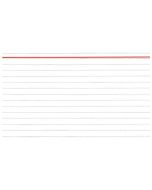 Photo Fiches Bristol lignées - 100 x 150 mm - Blanc ELVE
