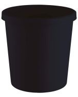 Photo Corbeille à papier de 18 L - Plastique recyclé - Noir HELIT The Green German