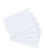 Lot de 100 fiches Bristol quadrillées - 105 x 148 mm - Blanc HERLITZ 10621415