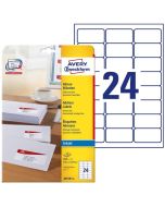 Photo Étiquettes - 63,5 x 33,9 mm - Jet d'encre - Blanc AVERY