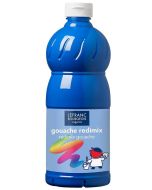Photo LEFRANC Gouache liquide Bleu primaire - 1000 ml Peinture