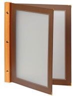 Photo Protège-menus A4 - Plastique/Bois - Marron SECURIT Wood MC-WRA4-BR