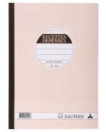 Journal Recettes Dépenses : Carnet autocopiant  Dupli - 297 x 210 mm Le Dauphin 1502D