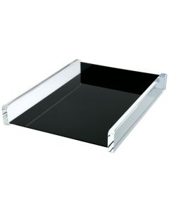 Photo WEDO : Corbeille à courrier Acryl exklusiv -Transparent/Noir