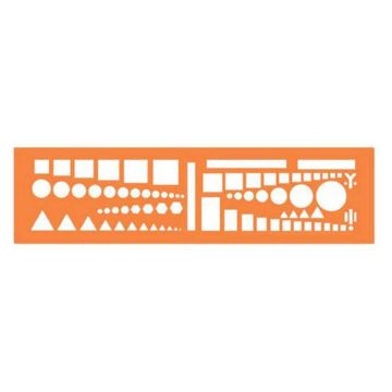 Gabarit de découpe ou de dessin en plastique : MINERVA Otan N.46 (001460)