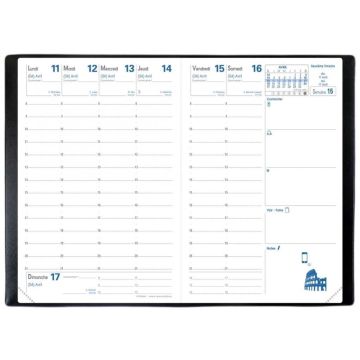 Agenda de poche 2025 Semainier - Affaires 100 x 150 mm QUO VADIS intérieur