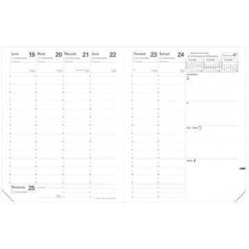Agenda Semainier 2024 - Ministre - 160 x 240 mm - Bronze : QUO VADIS Club image